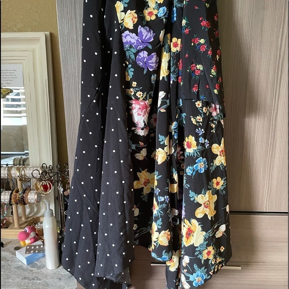 Few Moda Color-blocked Patterned Maxi Dress - Picture 5 of 16